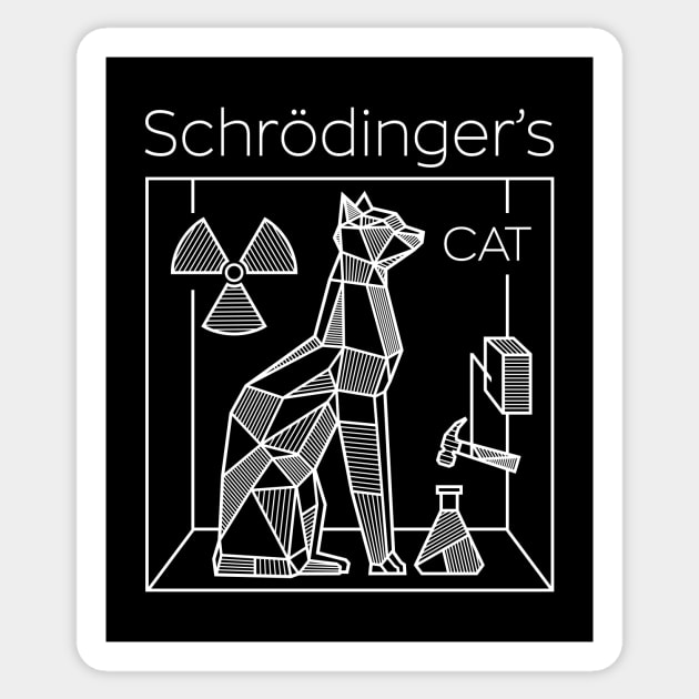 Schrödinger's Cat Sticker by marieltoigo